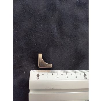 sarokdísz kicsi ezüst félkör