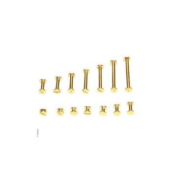 Fém étlapcsavar 30mm arany